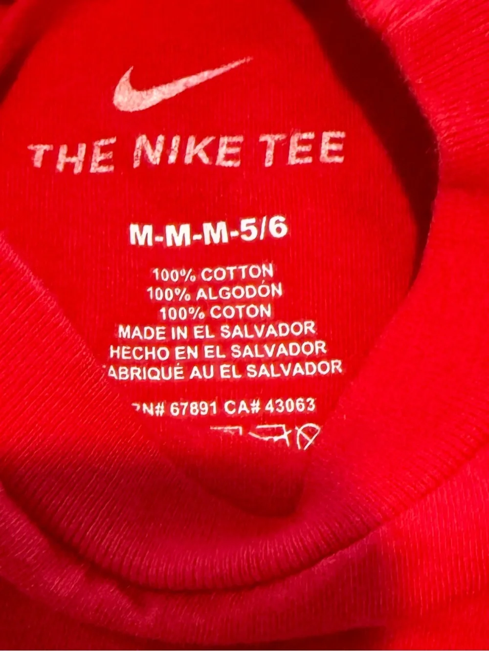 Nike Kids Red 'Miami' Short Sleeve Graphic Tee